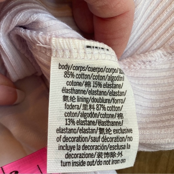 VS PINK • Ribbed Square Neck Active Dress/Romper • Size XL - Picture 5 of 6